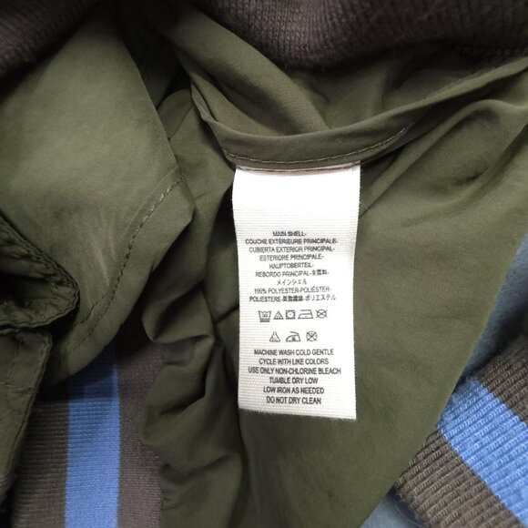 Free People Jacket Womens S - M Green Drawstring High Collar Zip Snap Boho Coat - Picture 12 of 12